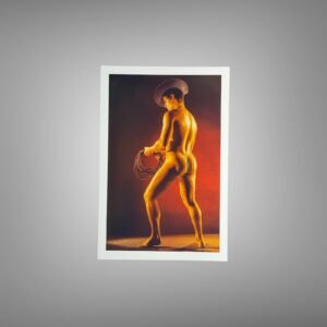 Male Physique Shoreline Physique Figure Study with Sculptural Posture and Athletic Studio Styling 4x6 Photo Print