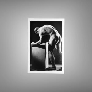 Male Physique Beachside Classic Physique Pose with Sculptural Posture and Athletic Studio Styling 4x6 Photo Print