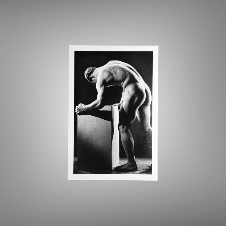 Male Physique Beachside Classic Physique Pose with Sculptural Posture and Athletic Studio Styling 4x6 Photo Print