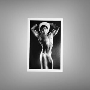 Male Physique Classic Heroic Figure Pose with Sculptural Posture and Athletic Studio Styling 4x6 Photo Print