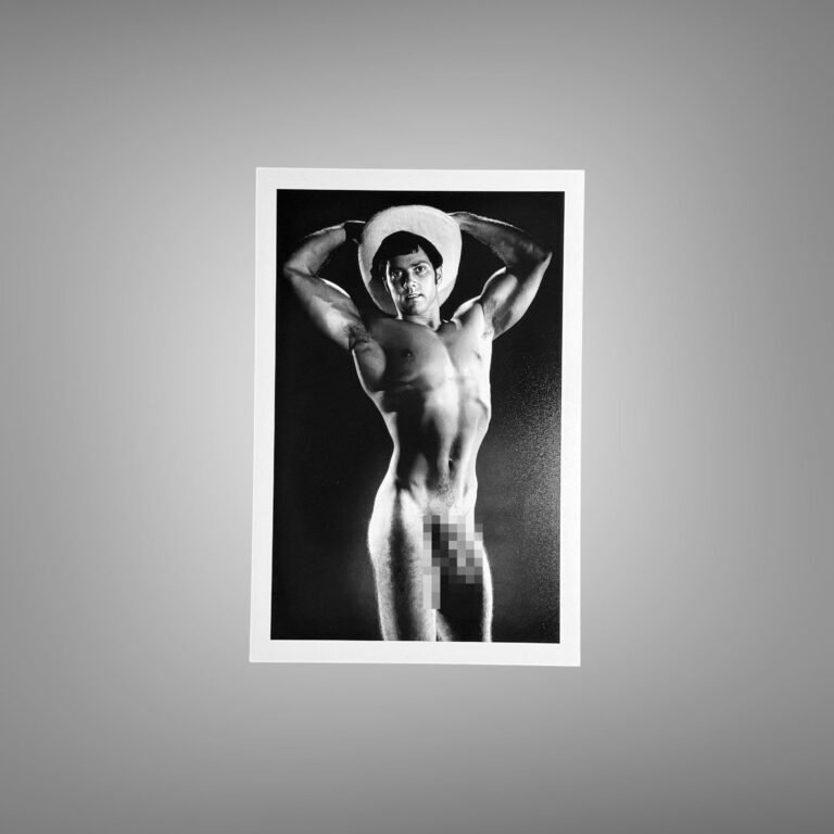 Male Physique Classic Heroic Figure Pose with Sculptural Posture and Athletic Studio Styling 4x6 Photo Print