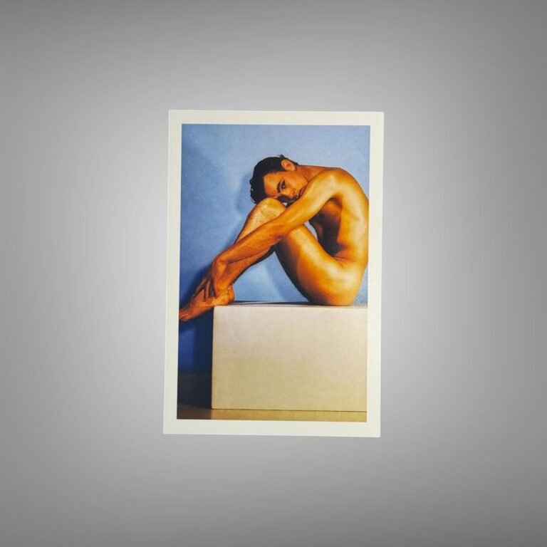 Male Physique Formal Studio Physique Pose with Sculptural Posture and Athletic Studio Styling 4x6 Photo Print