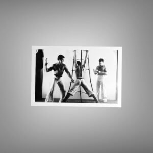Male Physique Classic Upright Strength Portrait with Sculptural Posture and Athletic Studio Styling 4x6 Photo Print