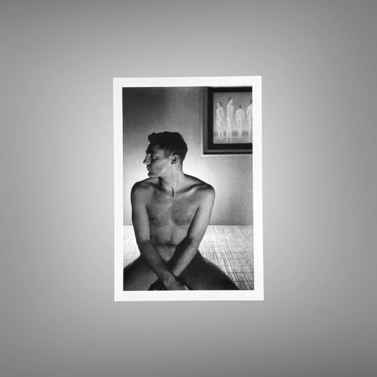Male Physique Minimal Studio Athletic Study with Sculptural Posture and Athletic Studio Styling 4x6 Photo Print