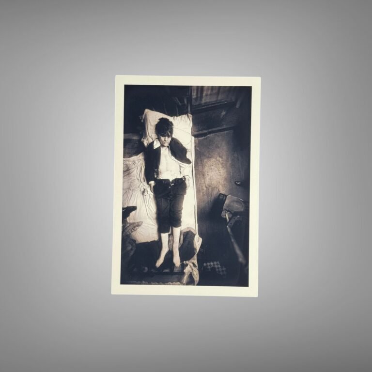 Crime Room Scene with a Figure Standing in Stark Documentary Light 4x6 Photo Print