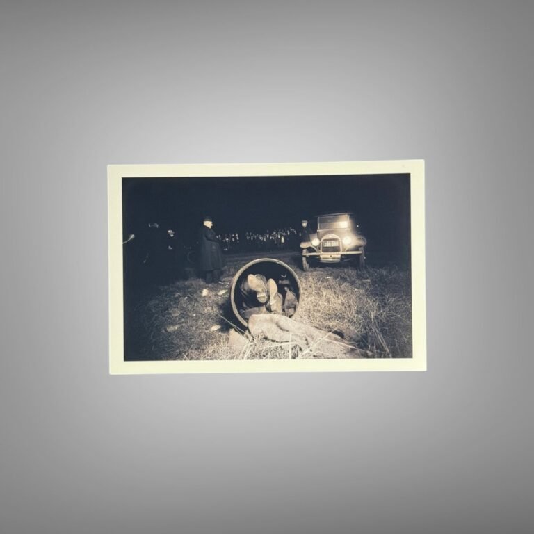 Crime Outdoor Night Evidence Scene with Basin or Bucket Detail 4x6 Photo Print