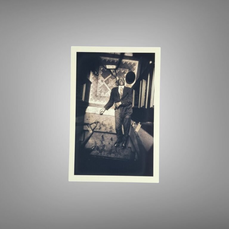 Crime Standing Man in Interior Crime-scene Setting 4x6 Photo Print