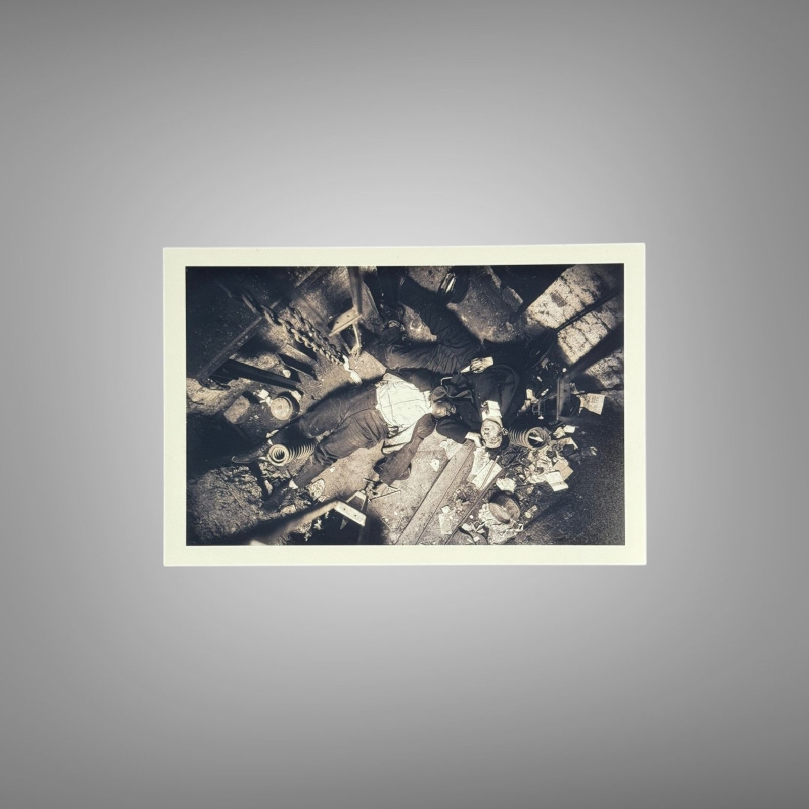 Crime Overhead Crime-scene Room View with Several Figures 4x6 Photo Print