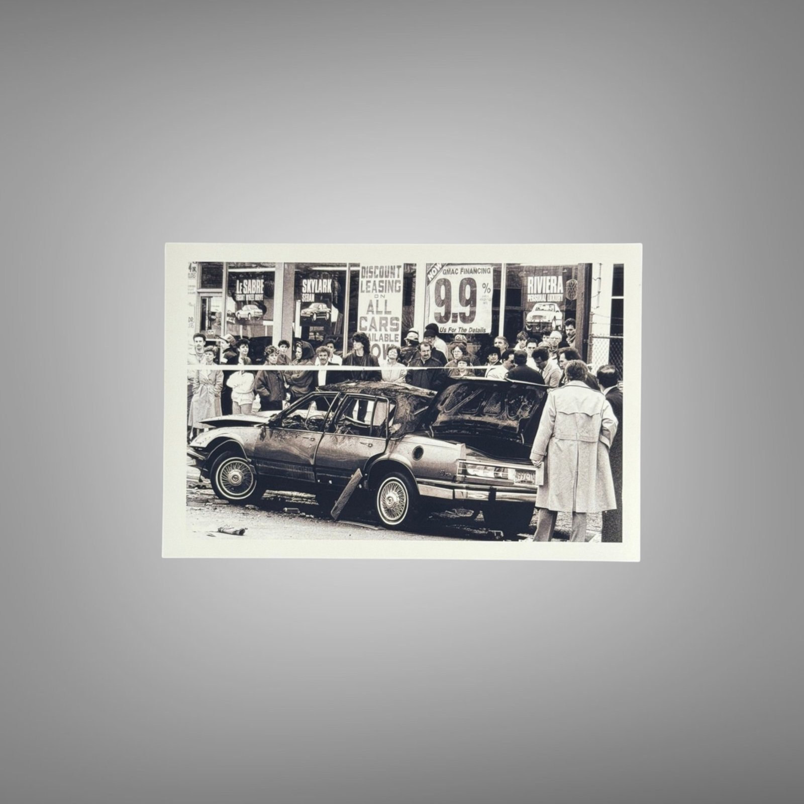 Crime Rotated Storefront or Vehicle Scene with Urban Archive Detail 4x6 Photo Print