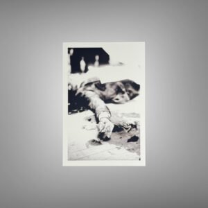 Crime High-key Body Scene with Snow or Bright Ground Detail 4x6 Photo Print