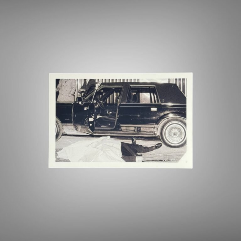 Crime Vehicle and Building Scene with Documentary Crime-photo Mood 4x6 Photo Print