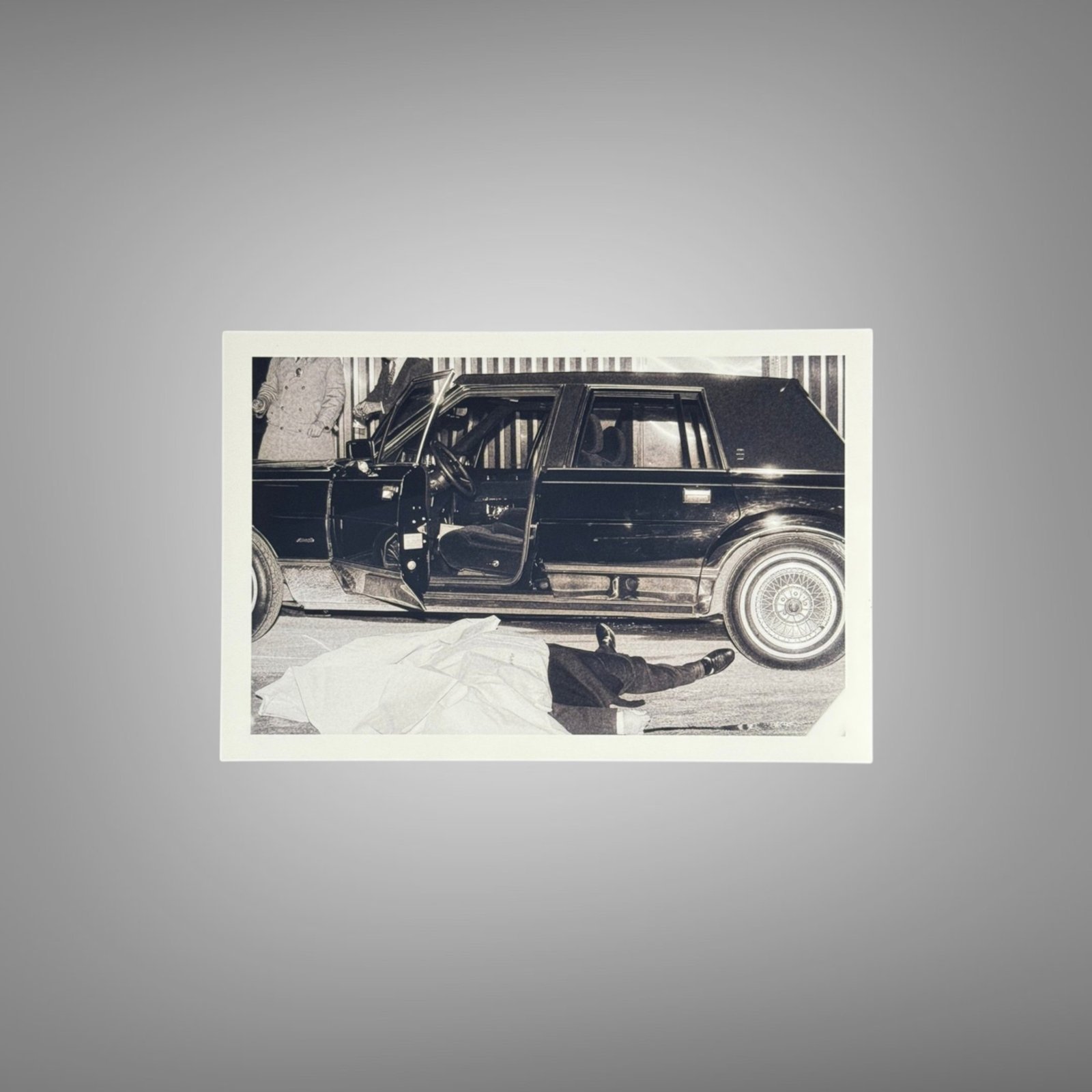Crime Vehicle and Building Scene with Documentary Crime-photo Mood 4x6 Photo Print