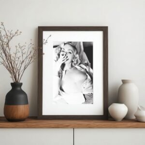 Pin-Up & Glamour Standing Corset Studio Pose with Classic Glamour Styling, Studio Poise, and Pin-Up 5x7 Photo Print
