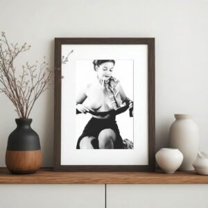Pin-Up & Glamour Soft Smile Classic Glamour Portrait with Classic Glamour Styling, Studio Poise, and 5x7 Photo Print