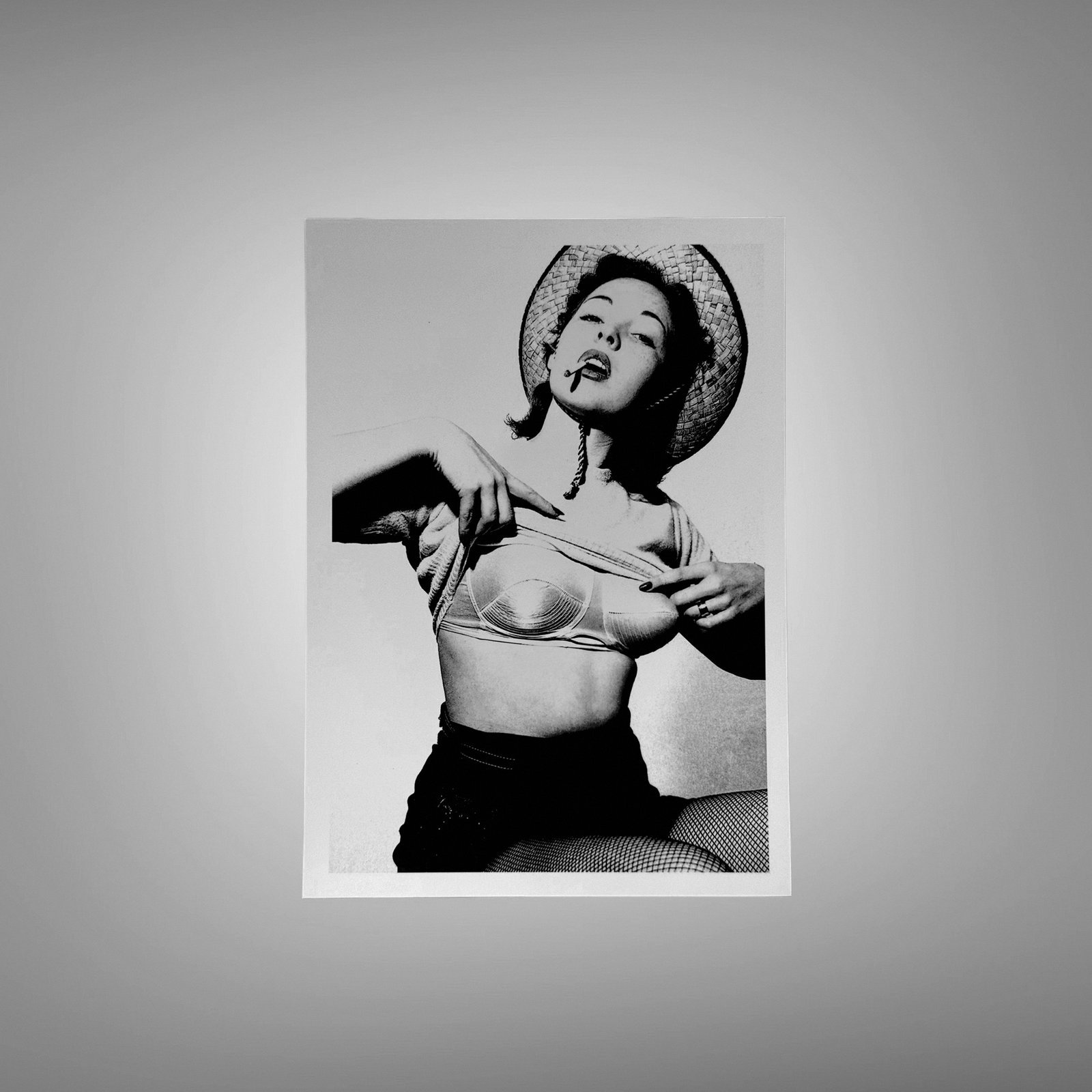 Pin-Up & Glamour an Arched Back Studio Figure Pose with Classic Glamour Styling, Studio Poise, and 5x7 Photo Print