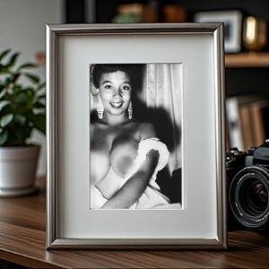 Pin-Up & Glamour Playful Floor Lounge Pin-Up with Classic Glamour Styling, Studio Poise, and Pin-Up 5x7 Photo Print