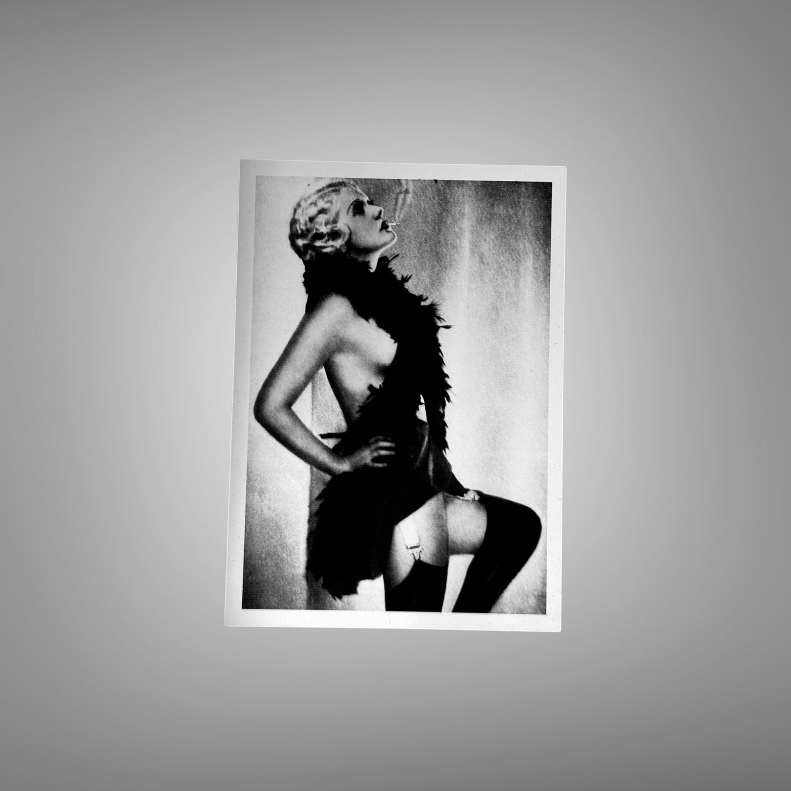 Boudoir & Cabaret Feathered Cabaret Side Pose 5x7 Photo Print