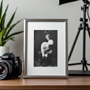 Alternative Glamour Stockings Rear-view Studio Composition 5x7 Photo Print