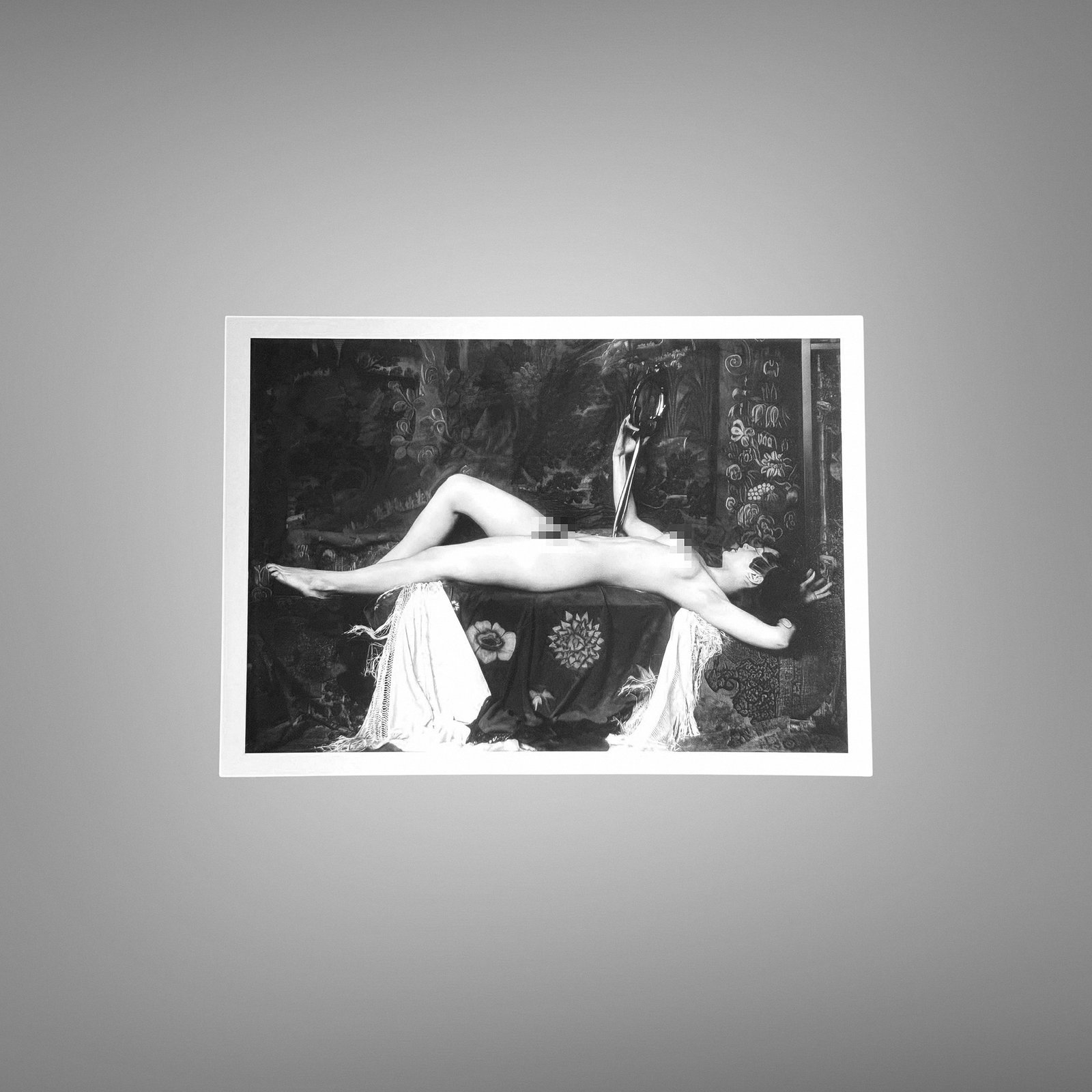 Boudoir & Cabaret Classic Seated Nude Figure Study 5x7 Photo Print