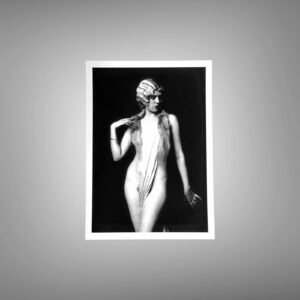 Boudoir & Cabaret Standing Figure with White Wrap 5x7 Photo Print