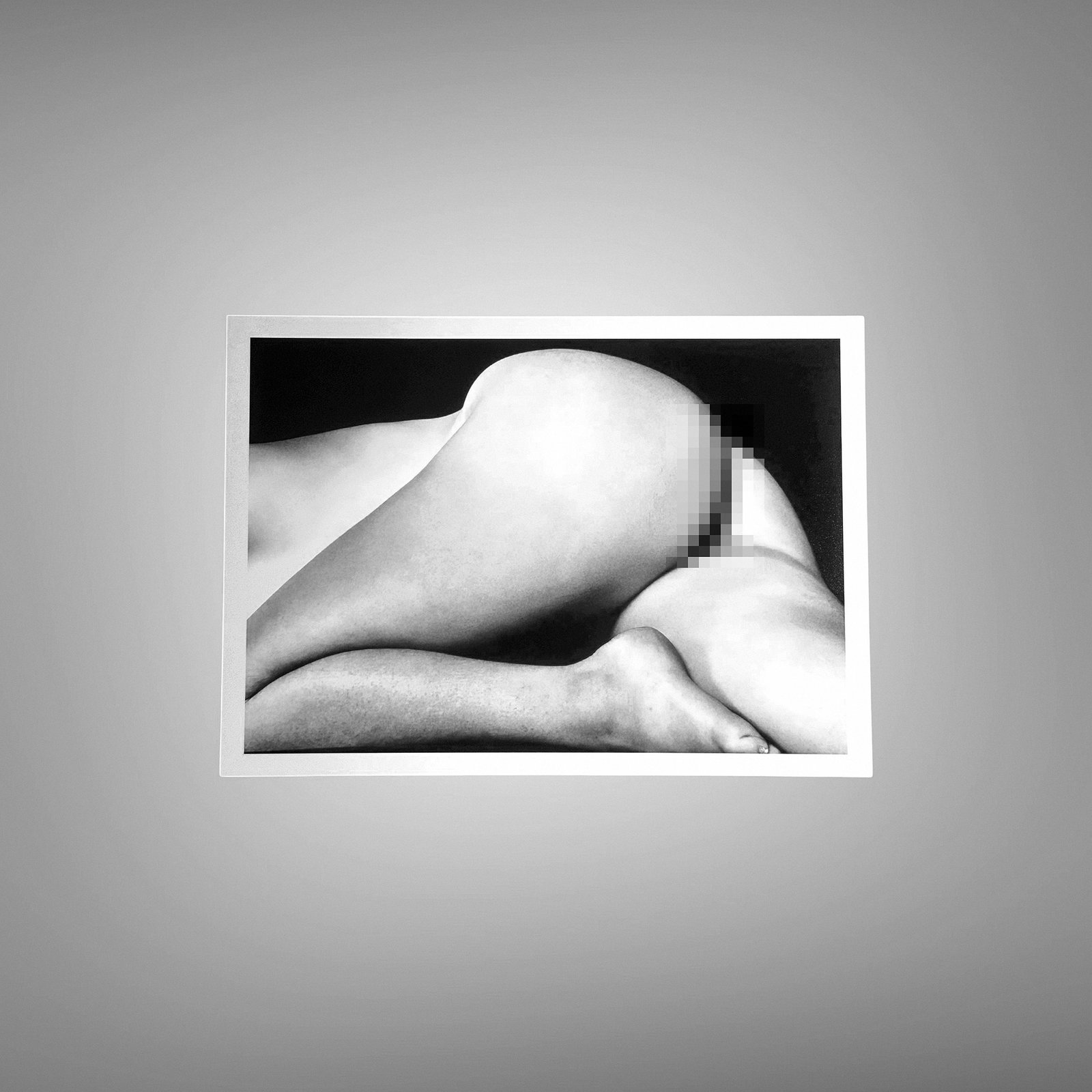 Figure Studies High Contrast Torso Abstract Study with Cropped Form, Soft Shadow, and Art-photo Balance 5x7 Photo Print