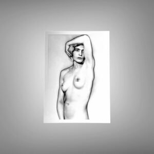 Figure Studies Line Art Glamour Portrait Study with Cropped Form, Soft Shadow, and Art-photo Balance 5x7 Photo Print