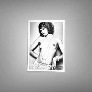 Pin-Up & Glamour Feather Fan Boudoir Portrait with Theatrical Lounge Styling and Cabaret-era Atmosphere 5x7 Photo Print