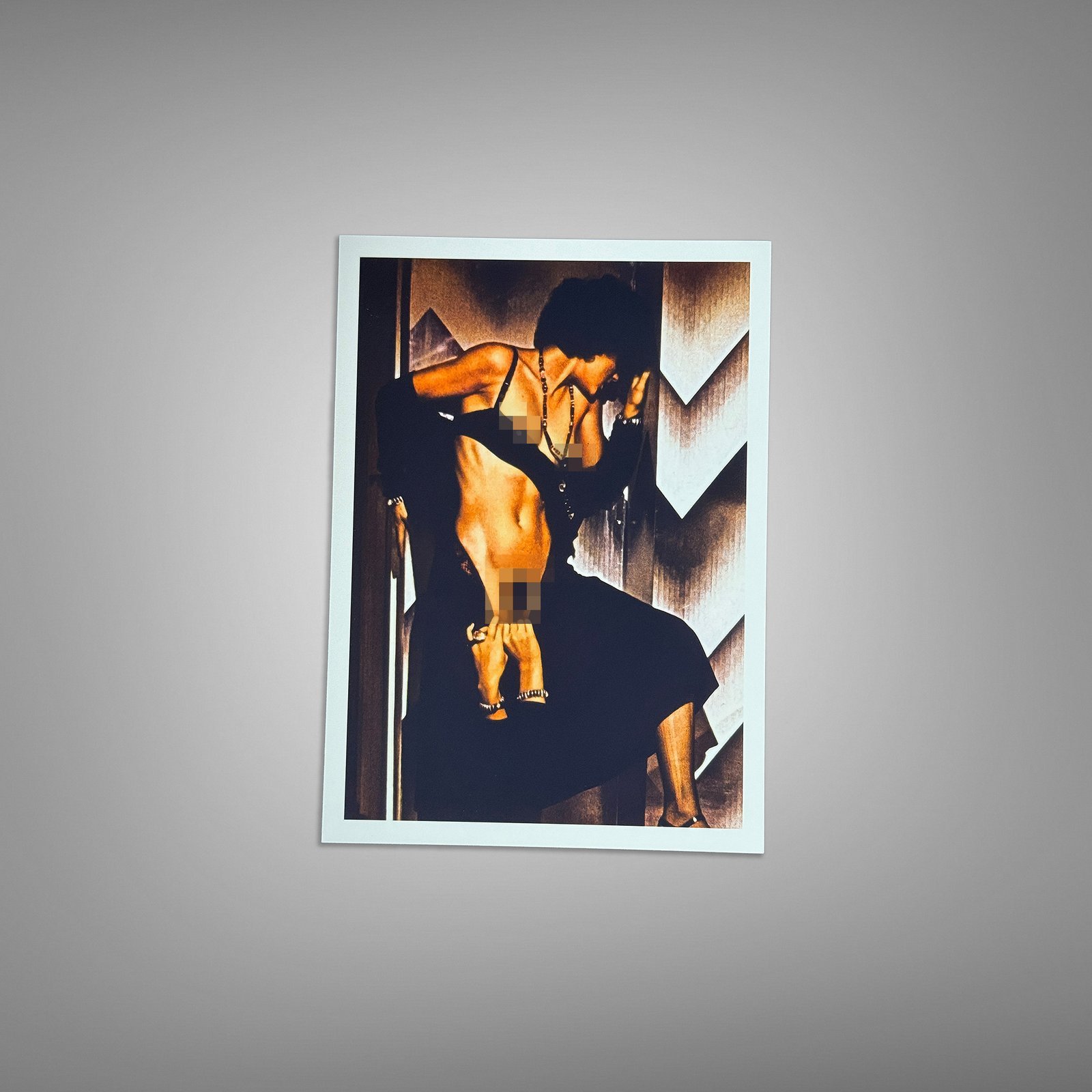 Pin-Up & Glamour Poster Color Pop Glamour Pose with Bold Graphic Contrast, Retro Color Energy, and 5x7 Photo Print