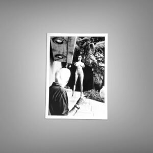 Pin-Up & Glamour Retro Graphic Studio Portrait with Bold Graphic Contrast, Retro Color Energy, and 5x7 Photo Print