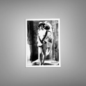 Pin-Up & Glamour Cabaret Costume Stage Portrait with Theatrical Lounge Styling and Cabaret-era 5x7 Photo Print