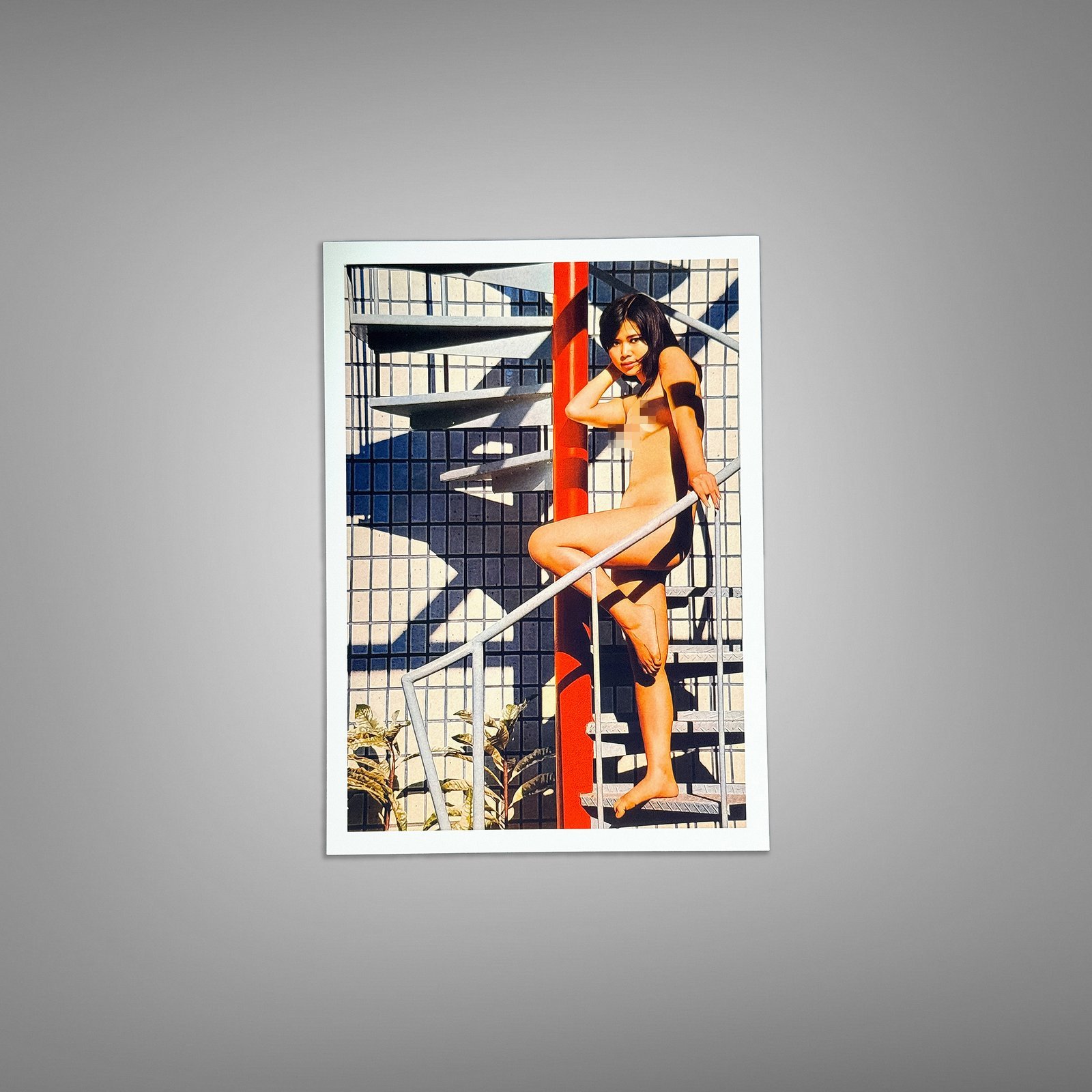 Pin-Up & Glamour an Illustrated Glamour Portrait Study with Bold Graphic Contrast, Retro Color Energy, 5x7 Photo Print