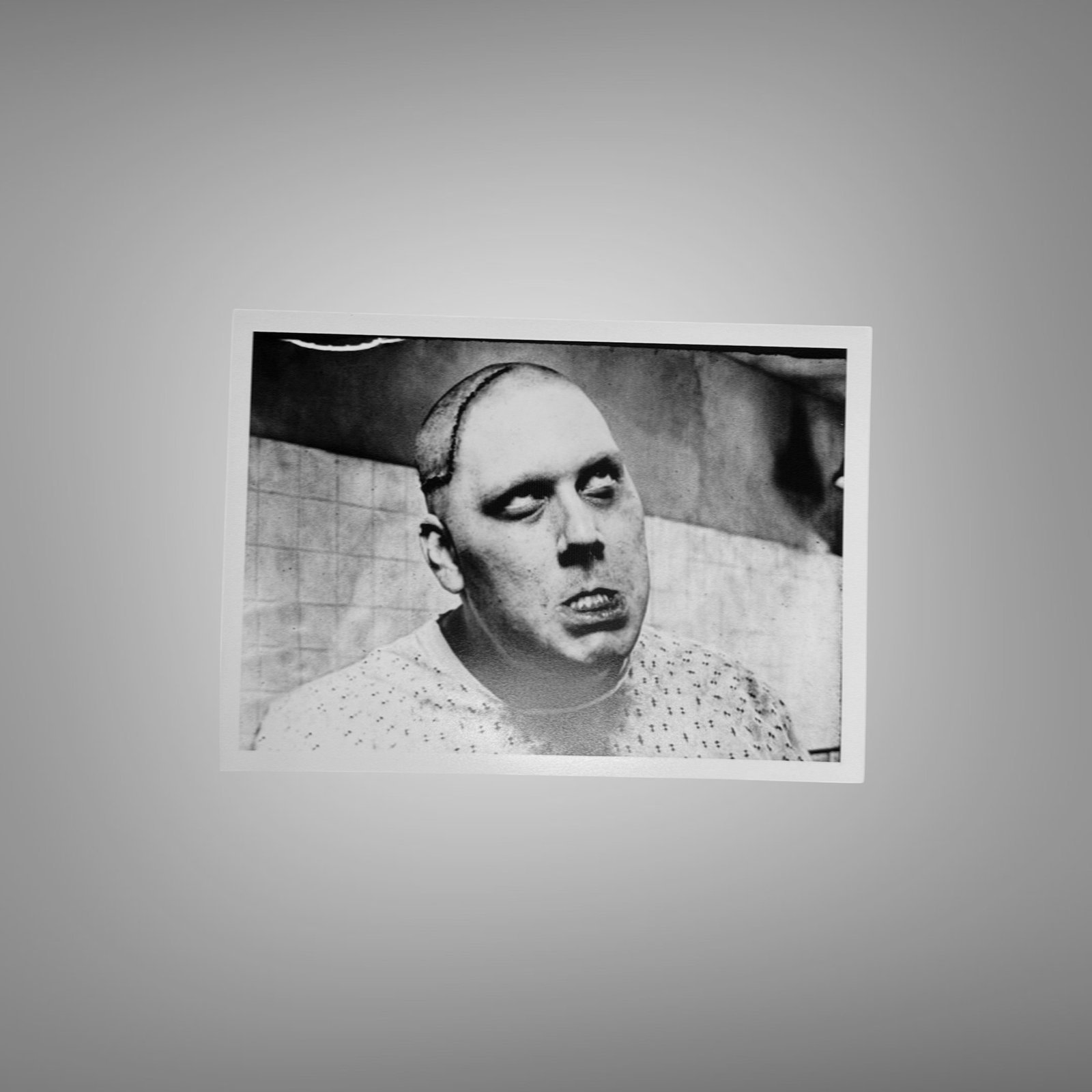Pin-Up & Glamour Horizontal Close-up Face Portrait with Stark Documentary Contrast 5x7 Photo Print