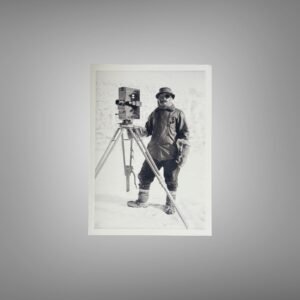 Pin-Up & Glamour Snow-suited Photographer with Large Format Camera in Winter Scene 5x7 Photo Print