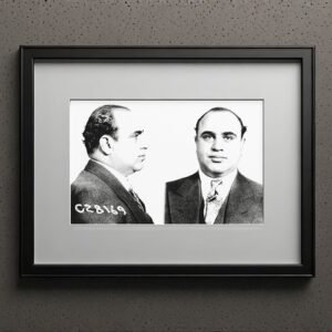 Pin-Up & Glamour Courtroom or Official Photo with Two Suited Men 5x7 Photo Print