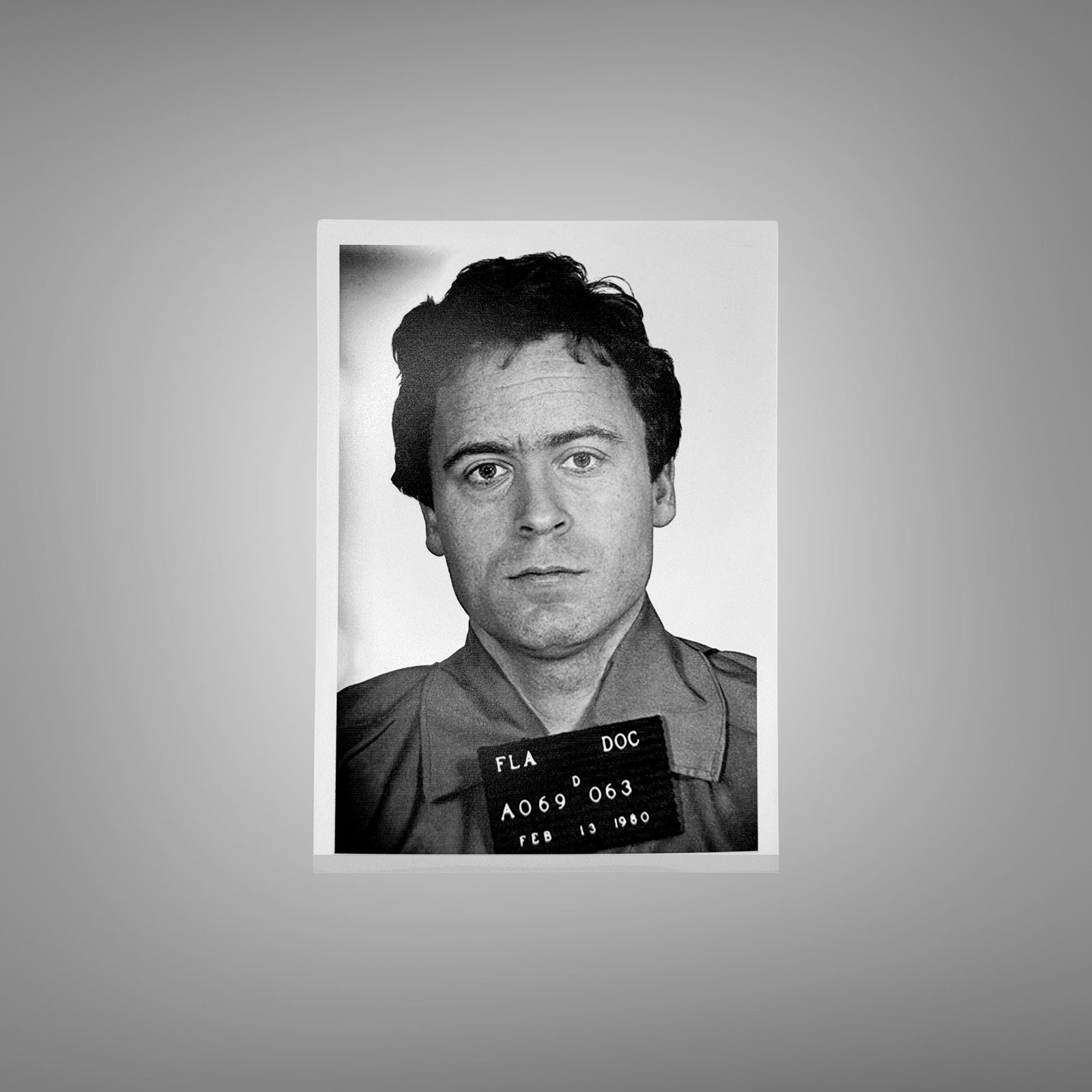 Pin-Up & Glamour Black-and-white Florida Booking Portrait with Placard 5x7 Photo Print