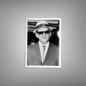 Pin-Up & Glamour Hat and Sunglasses Portrait with Organized-crime Style 5x7 Photo Print