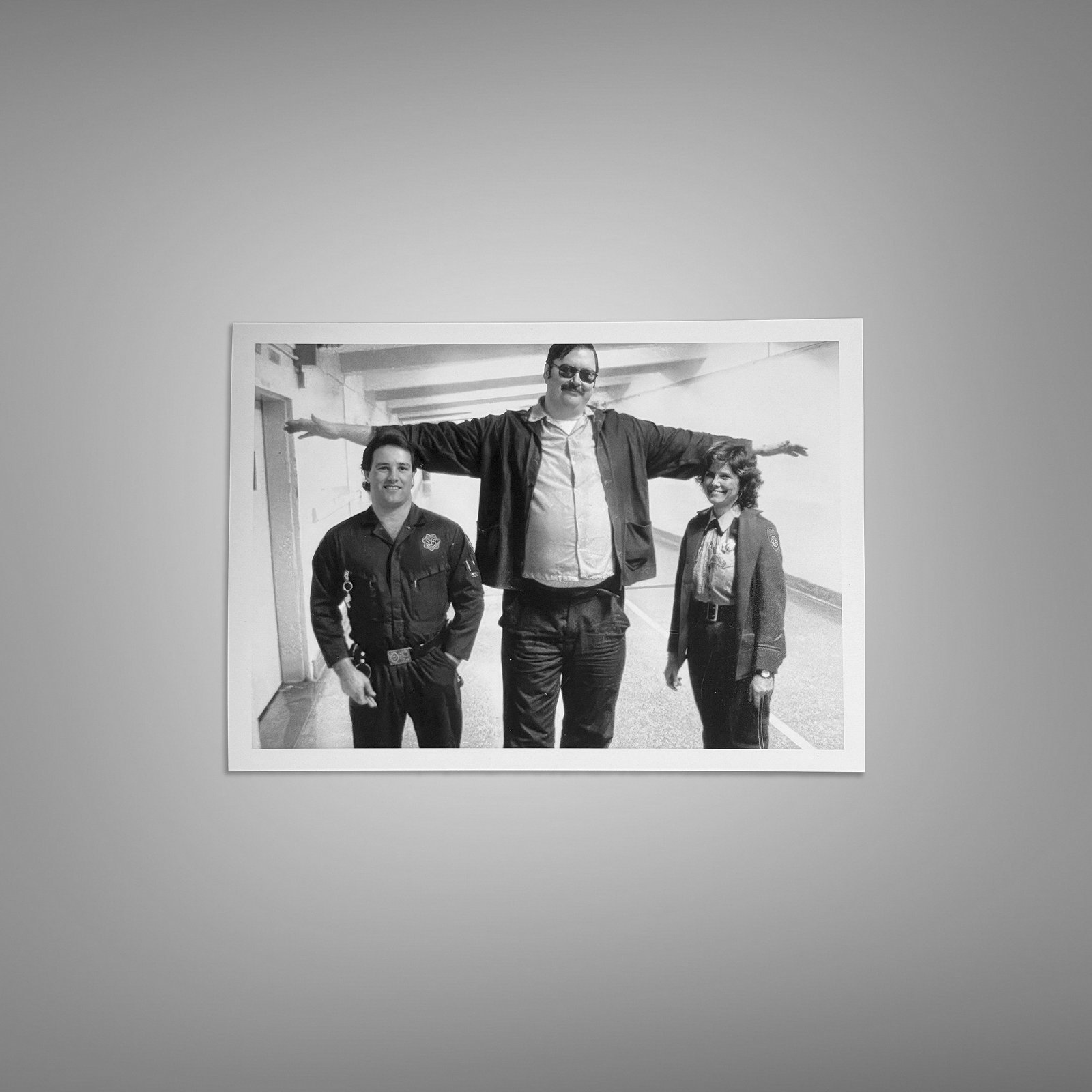 Pin-Up & Glamour Suited Men and Car Photograph with Rotated Archive Composition 5x7 Photo Print