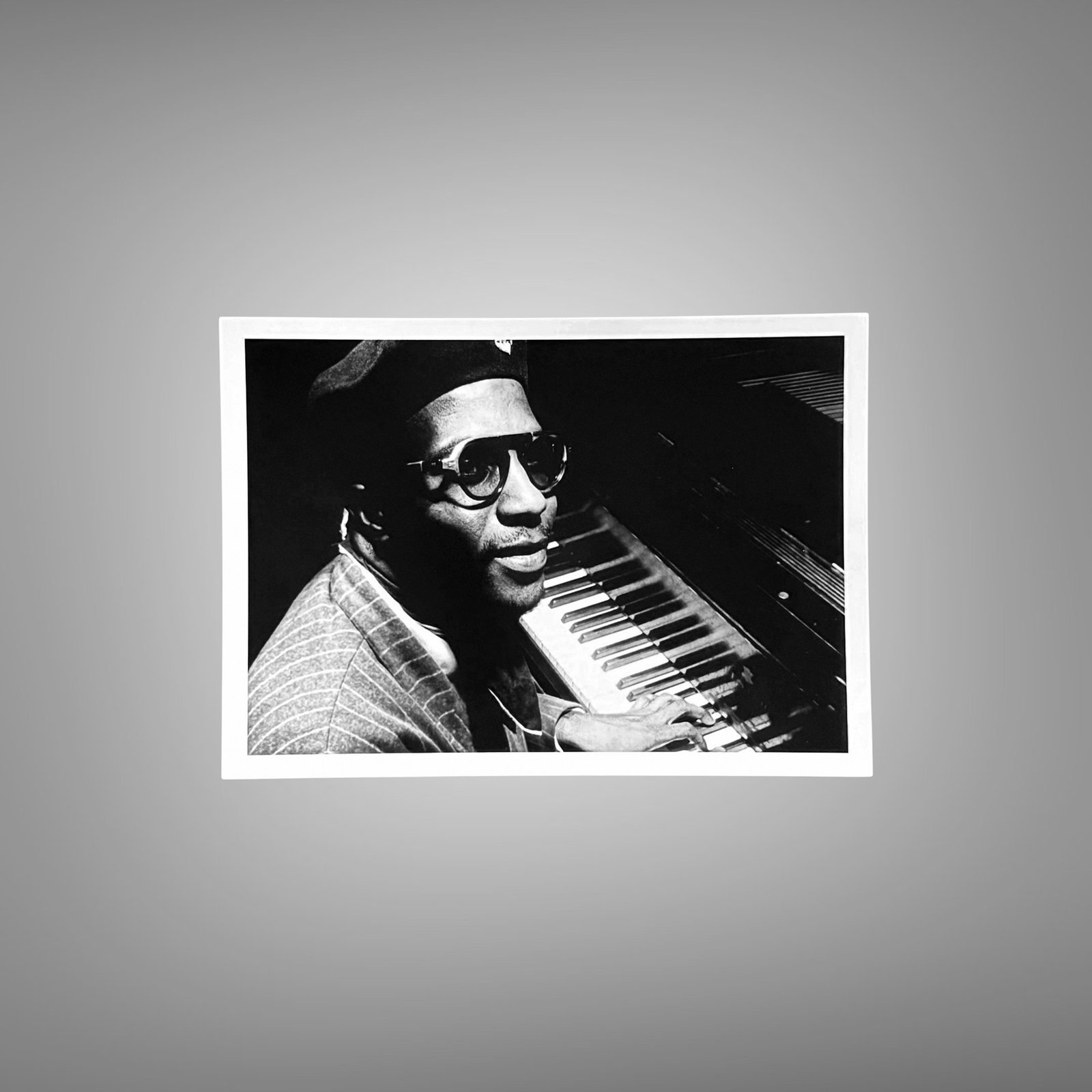 Music & Culture Piano Keyboard and Performer Detail with Graphic Diagonal Framing 5x7 Photo Print