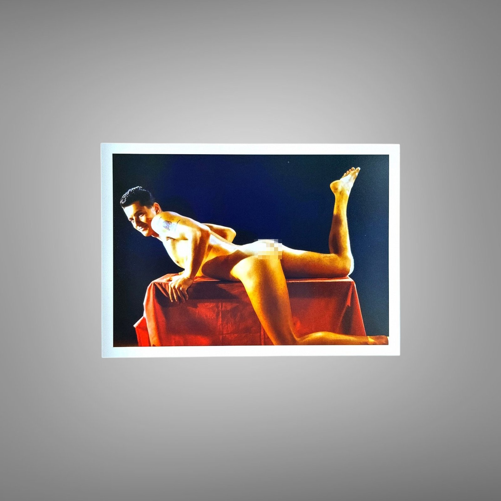 Male Physique Color Inverted Legs Figure Study with Pop-art Contrast 5x7 Photo Print