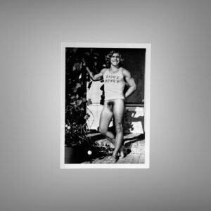 Male Physique Casual Athlete-style Portrait in Sleeveless Shirt 5x7 Photo Print