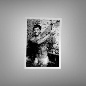 Male Physique Muddy Outdoor Physique Portrait with Rugged Charm 5x7 Photo Print