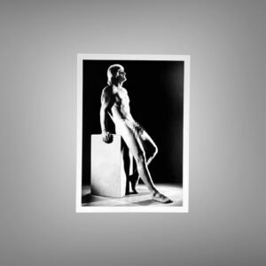 Male Physique Standing Side-profile Figure with Prop 5x7 Photo Print