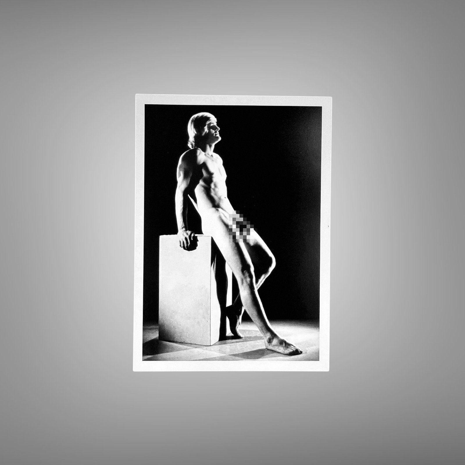 Male Physique Standing Side-profile Figure with Prop 5x7 Photo Print
