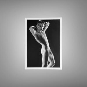 Male Physique Formal Trunks Physique Portrait with Sculptural Posture and Athletic Studio Styling 5x7 Photo Print