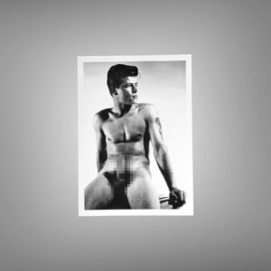 Male Physique an Angled Light Torso Portrait with Sculptural Posture and Athletic Studio Styling 5x7 Photo Print
