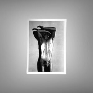 Male Physique Classic Physique Stage Pose with Sculptural Posture and Athletic Studio Styling 5x7 Photo Print