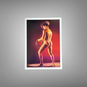 Male Physique Shoreline Physique Figure Study with Sculptural Posture and Athletic Studio Styling 5x7 Photo Print