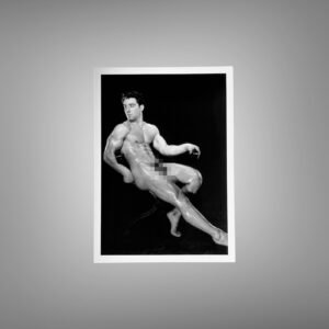 Male Physique Rugged Outdoor Physique Study with Sculptural Posture and Athletic Studio Styling 5x7 Photo Print