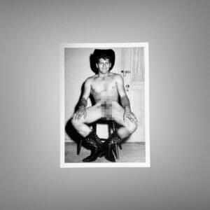Male Physique Chair Back Physique Portrait with Sculptural Posture and Athletic Studio Styling 5x7 Photo Print