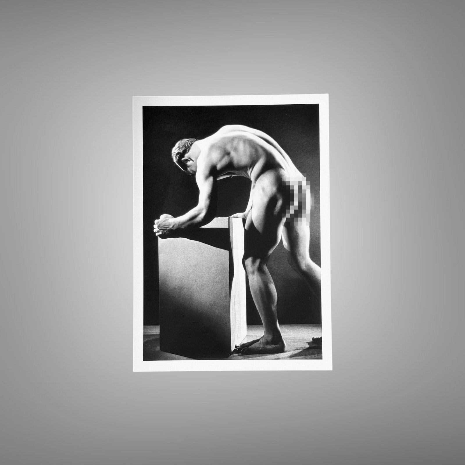 Male Physique Beachside Classic Physique Pose with Sculptural Posture and Athletic Studio Styling 5x7 Photo Print